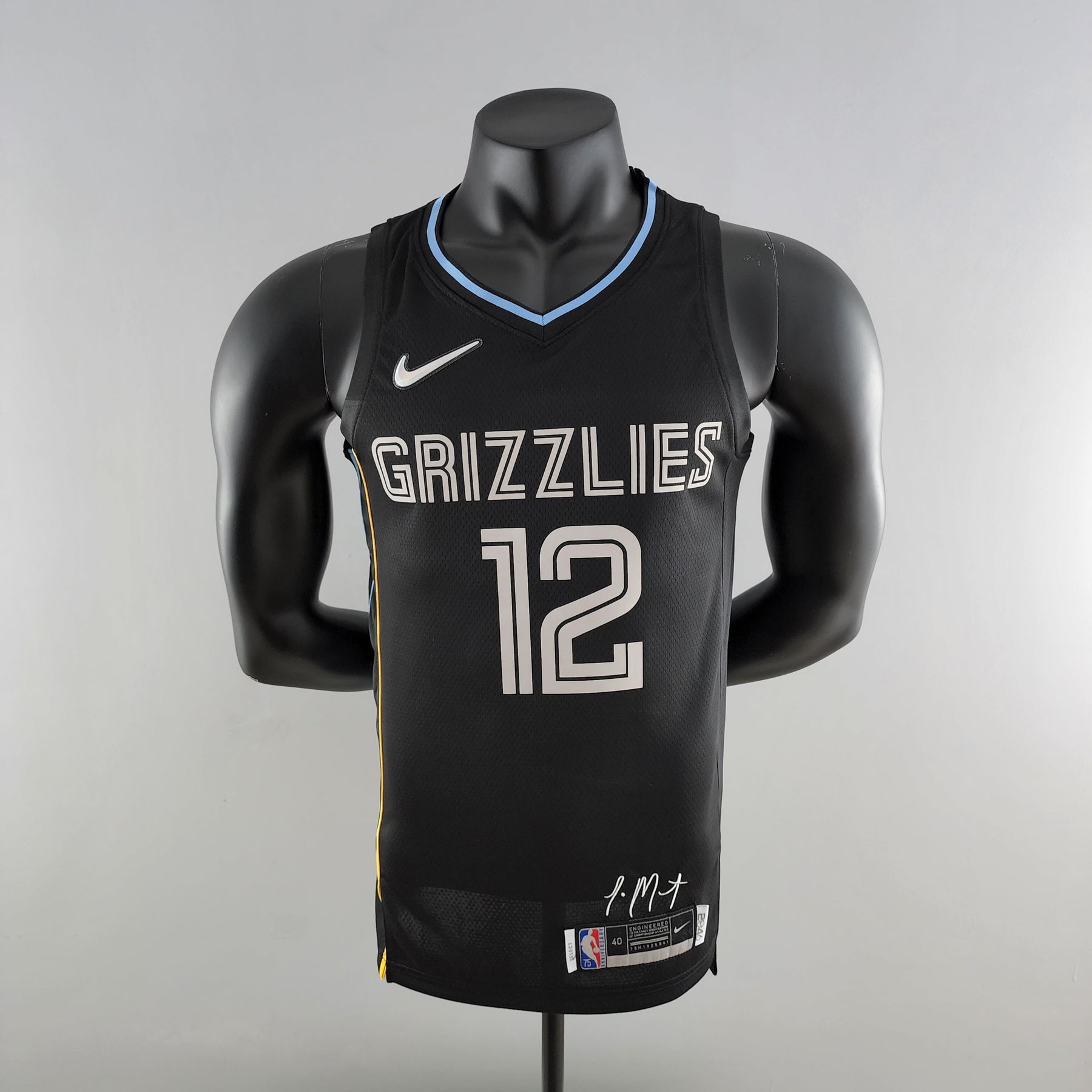 Camisola NBA Memphis Grizzlies #12 Morant - Honor Edition Black