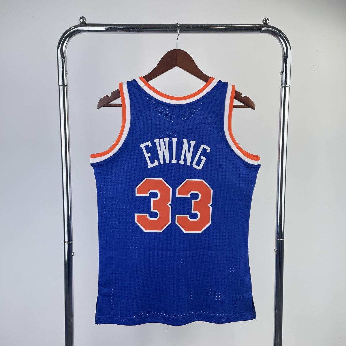 Camisola Mitchell & Ness New York Knicks Road Patrick Ewing 1991-1992 Azul