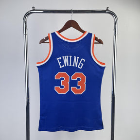 Camisola Mitchell & Ness New York Knicks Road Patrick Ewing 1991-1992 Azul