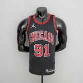 Camisola NBA Chicago Bulls #91 Rodman - Flyers Black