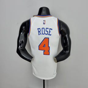 Camisola NBA NY Knicks #4 Rose - 75° Aniversário White