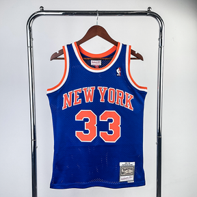 Camisola Mitchell & Ness New York Knicks Road Patrick Ewing 1991-1992 Azul