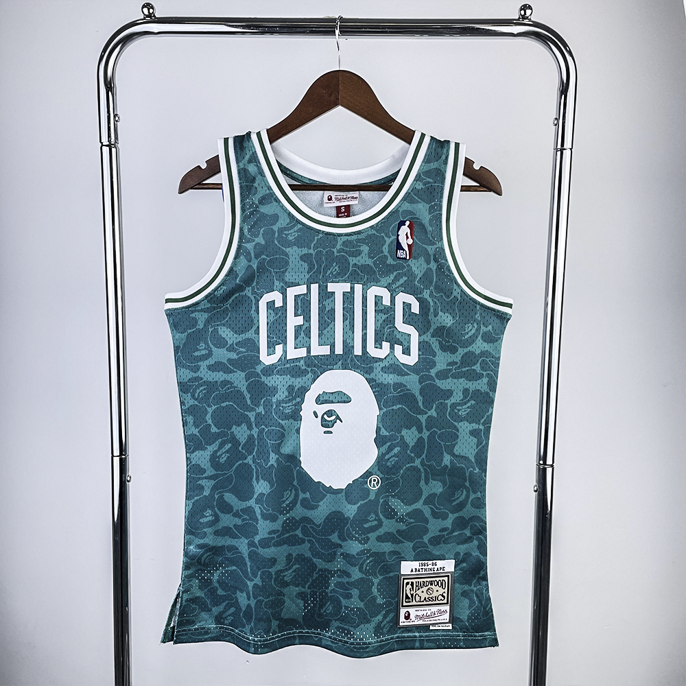 Camisola Mitchell & Ness x BAPE - Boston Celtics
