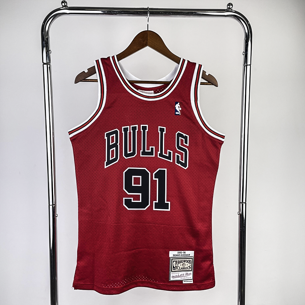 Camisola Mitchell & Ness  Chicago Bulls 1986-1987 Vermelha