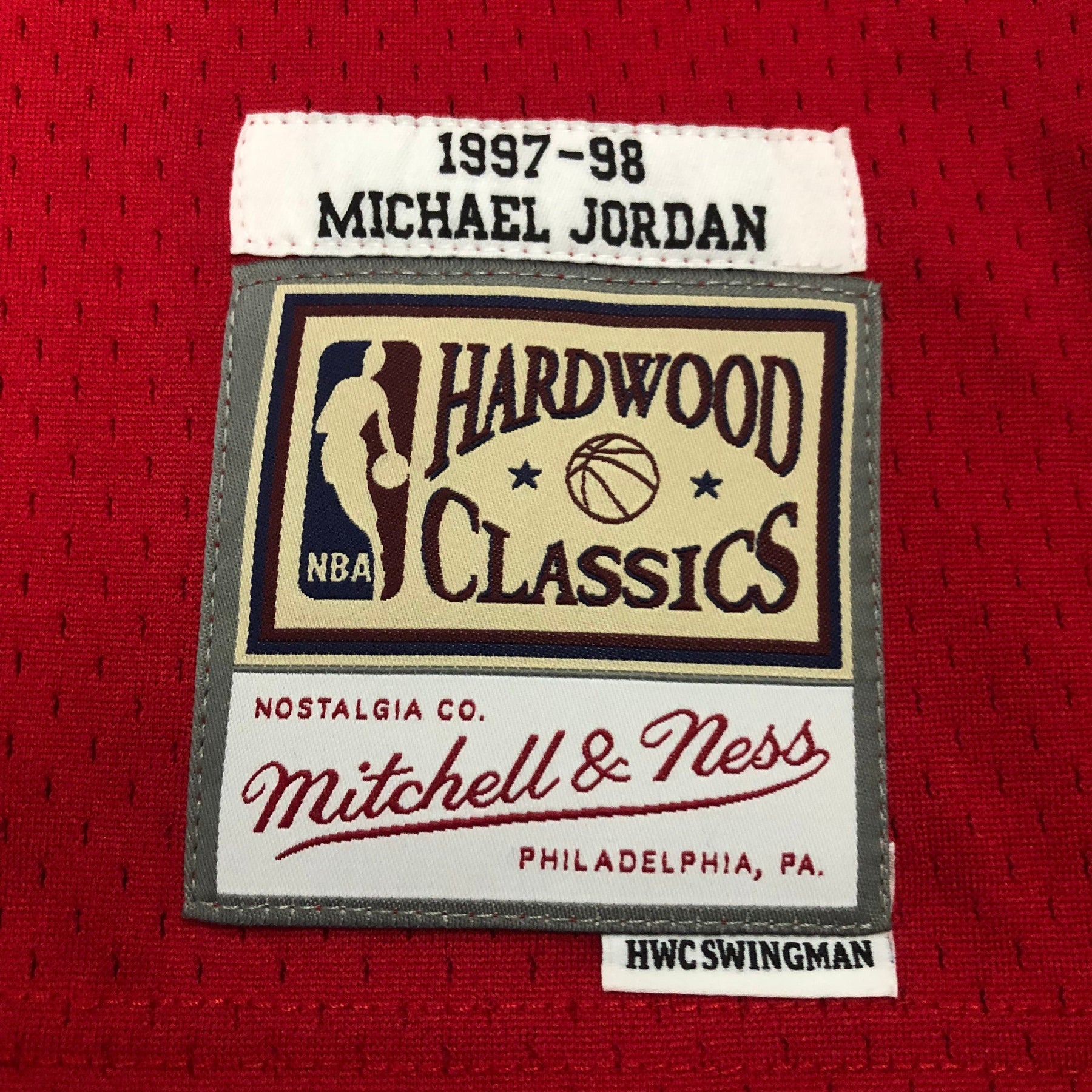 Camisola Mitchell & Ness  Chicago Bulls 1986-1987 Vermelha