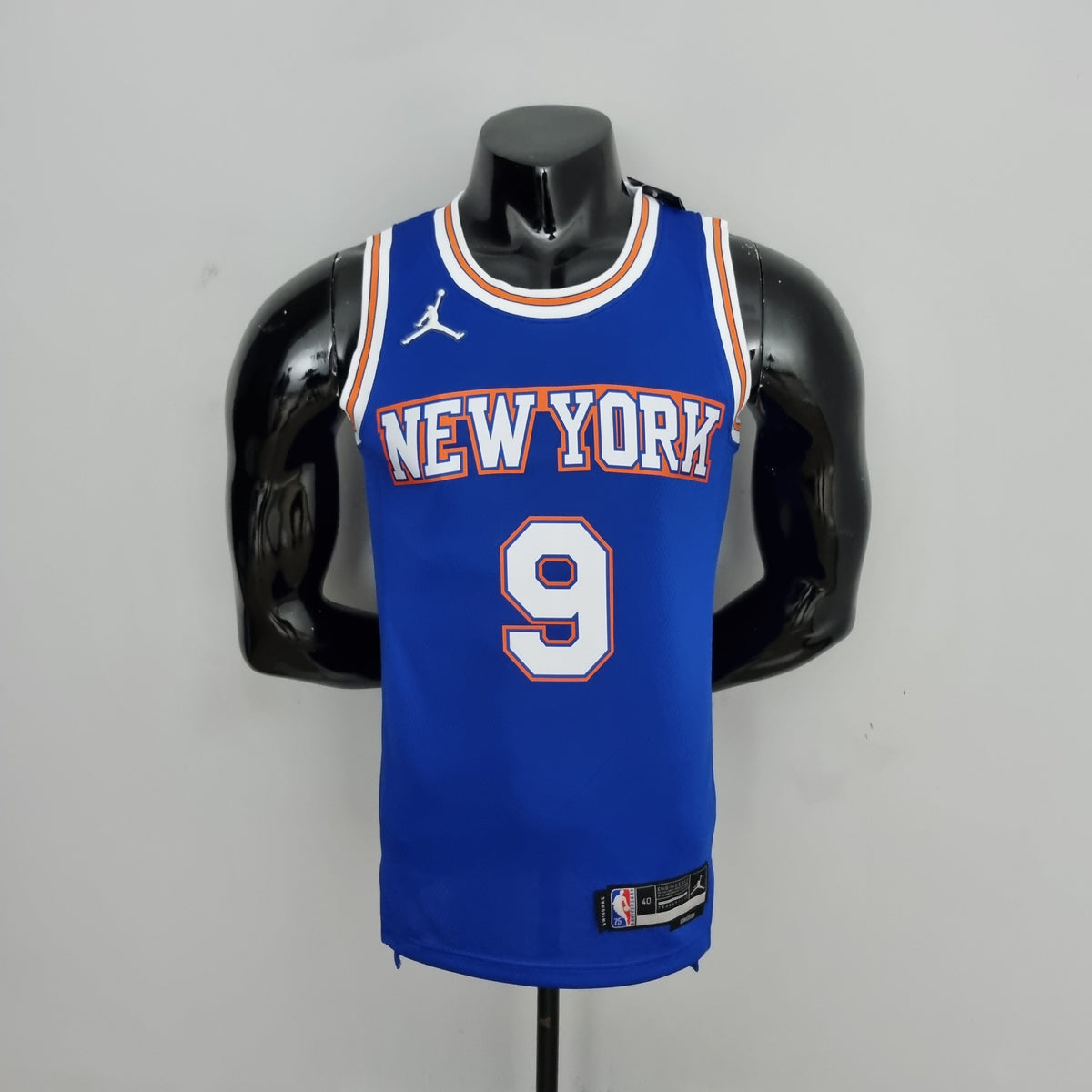 Camisola NBA NY Knicks #9 Barret - 75° Aniversário Limited Blue