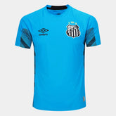 Camisola Santos 25/26 Goleiro Umbro Masculina - Azul+Preto