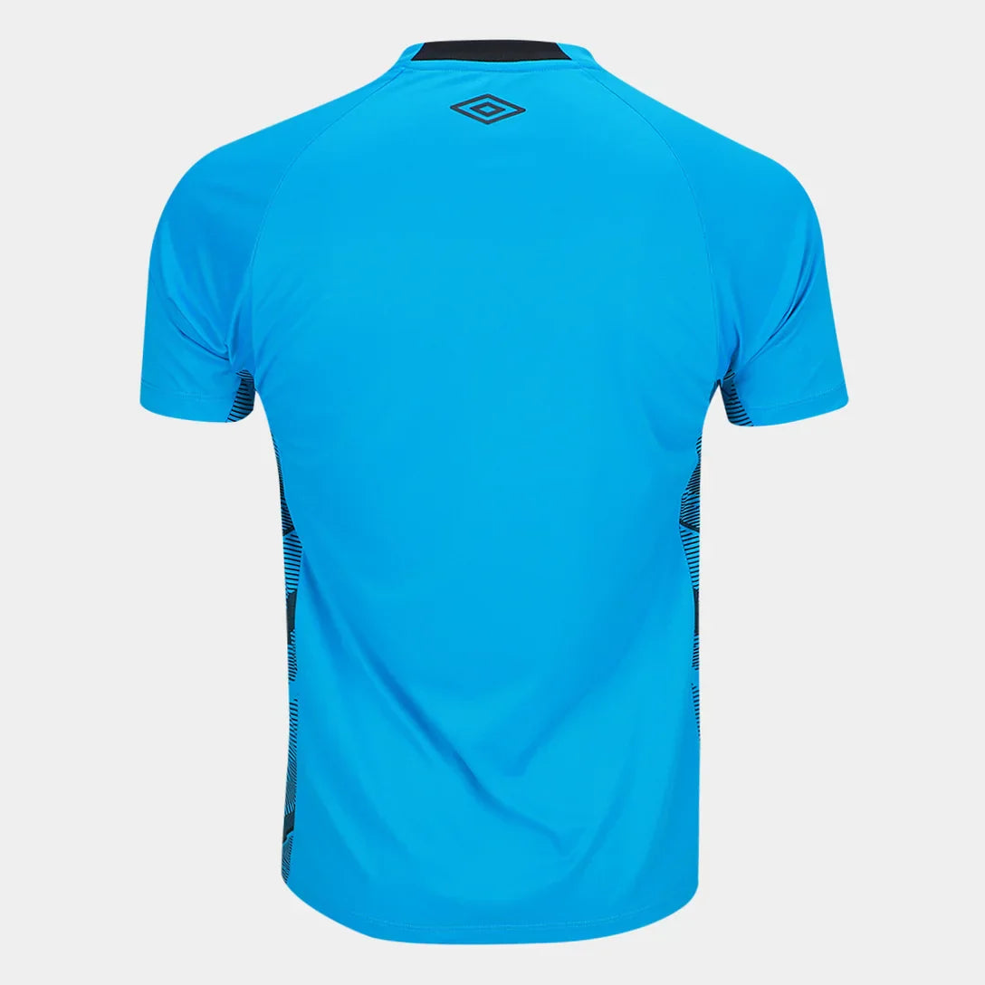 Camisola Santos 25/26 Goleiro Umbro Masculina - Azul+Preto
