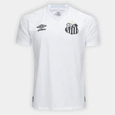 Camisola Santos I 25/26 s/n Torcedor Umbro Masculina - Branco+Cinza