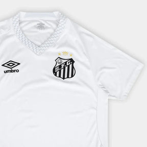 Camisola Santos I 25/26 s/n Torcedor Umbro Masculina - Branco+Cinza