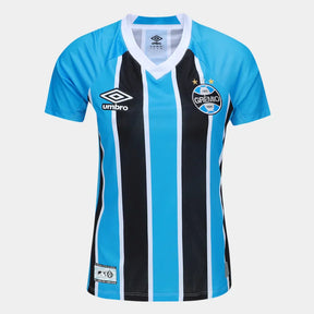 Camisola Grêmio I 25/26 Torcedor Feminina - Azul+Preto