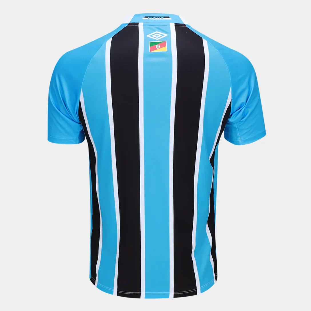Camisola Grêmio I 25/26 Torcedor Umbro Masculina - Azul+Preto