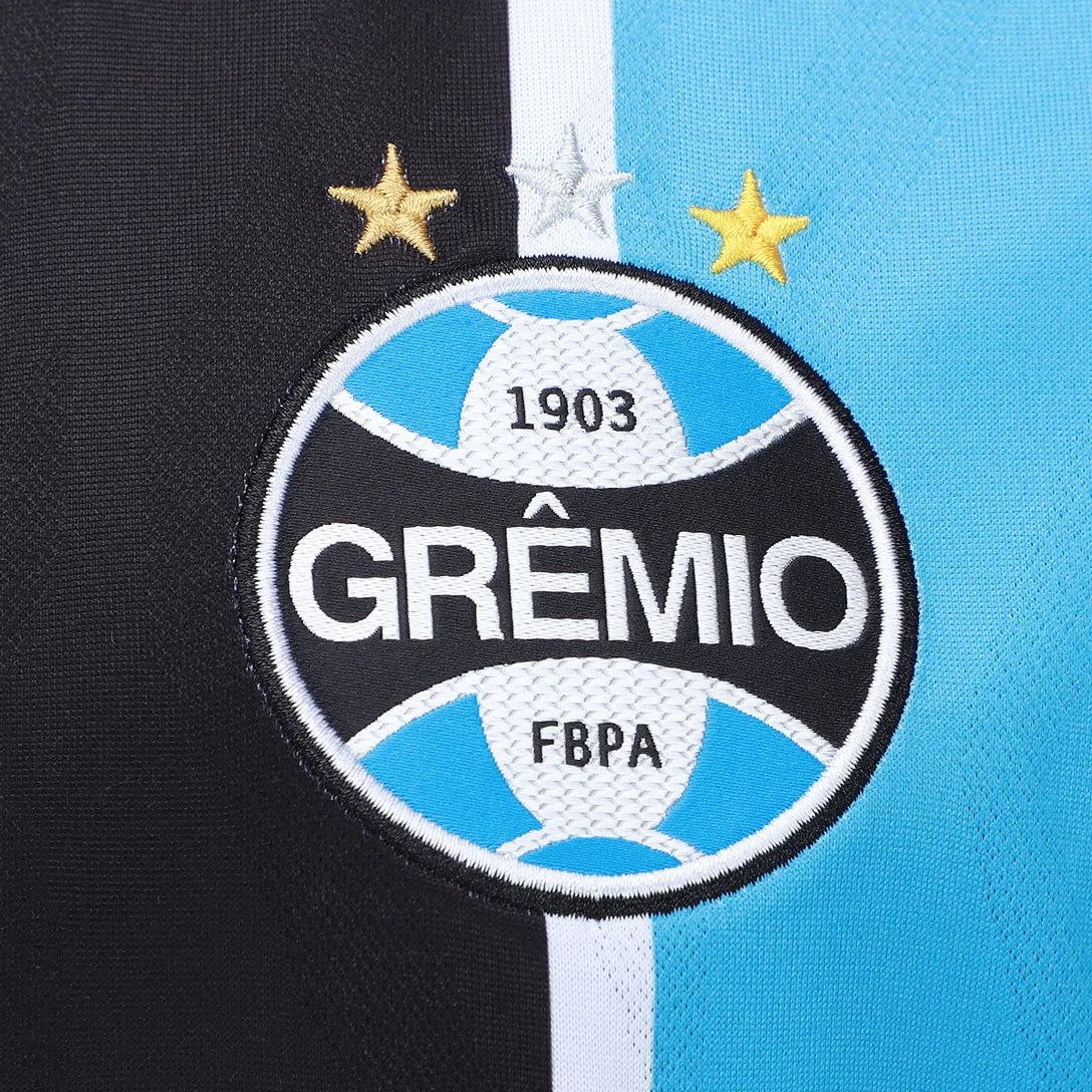 Camisola Grêmio I 25/26 Torcedor Umbro Masculina - Azul+Preto