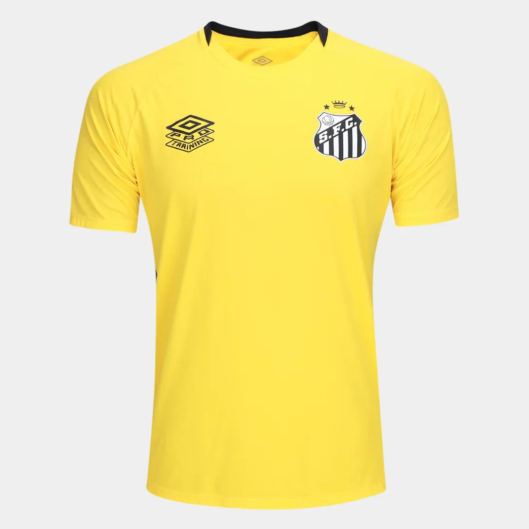 Camisola Santos 25/26 Treino Umbro Masculina - Amarelo+Preto
