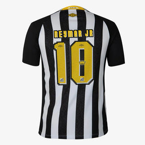 Camisola Santos II 25/26 Torcedor Umbro Masculina - Preto+Branco