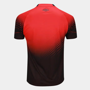 Camisola Athletico Paranaense I 25/26 Torcedor Umbro Masculina - Vermelho+Preto