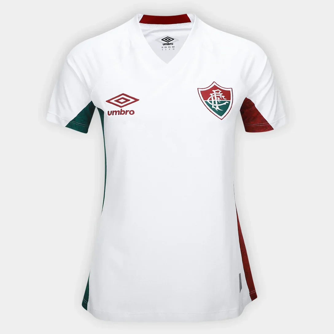 Camisola Fluminense II 25/26 s/n Torcedor Feminina - Branco+Vermelho