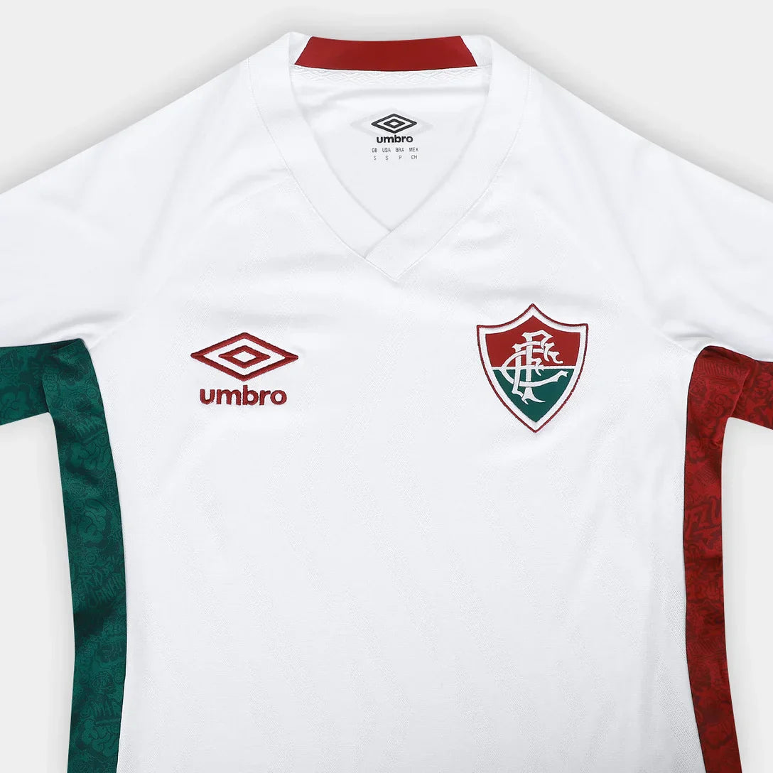 Camisola Fluminense II 25/26 s/n Torcedor Feminina - Branco+Vermelho