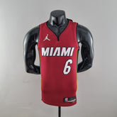 Camisola NBA Miami Heat #6 James - 75° Aniversário Red