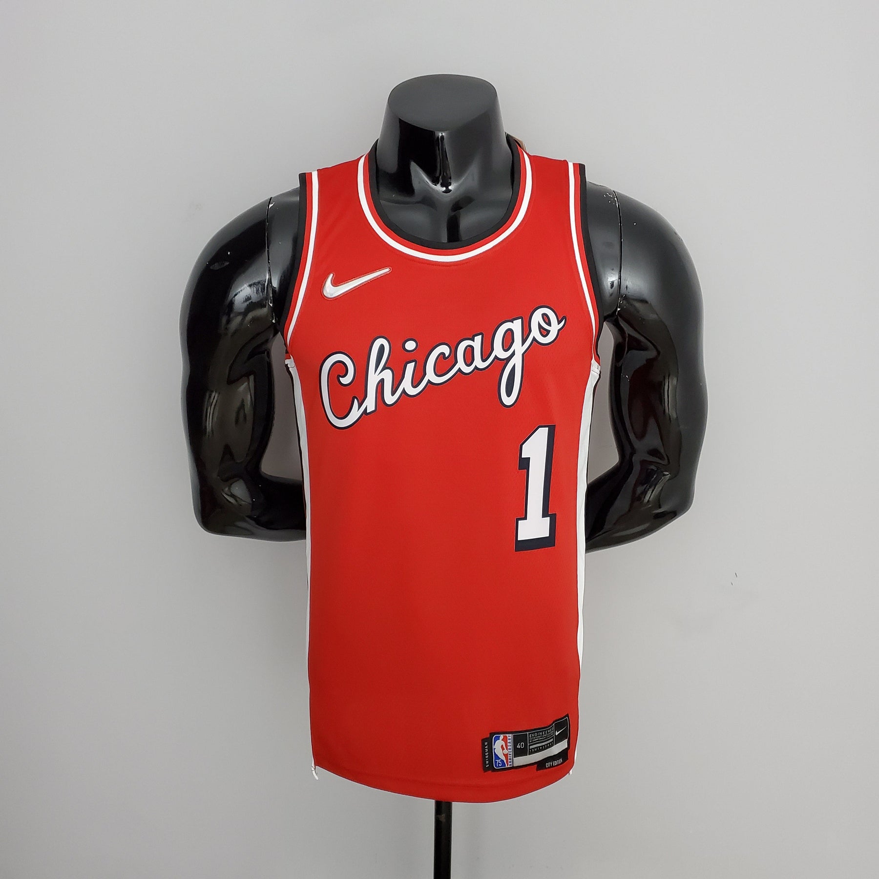 Camisola NBA Chicago Bulls #1 Rose - 75° Aniversário Red