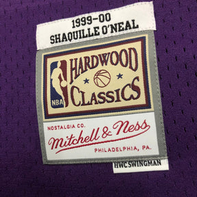 Camisola Mitchell & Ness Lakers Shaquille O'Neal 1999-2000 Roxa