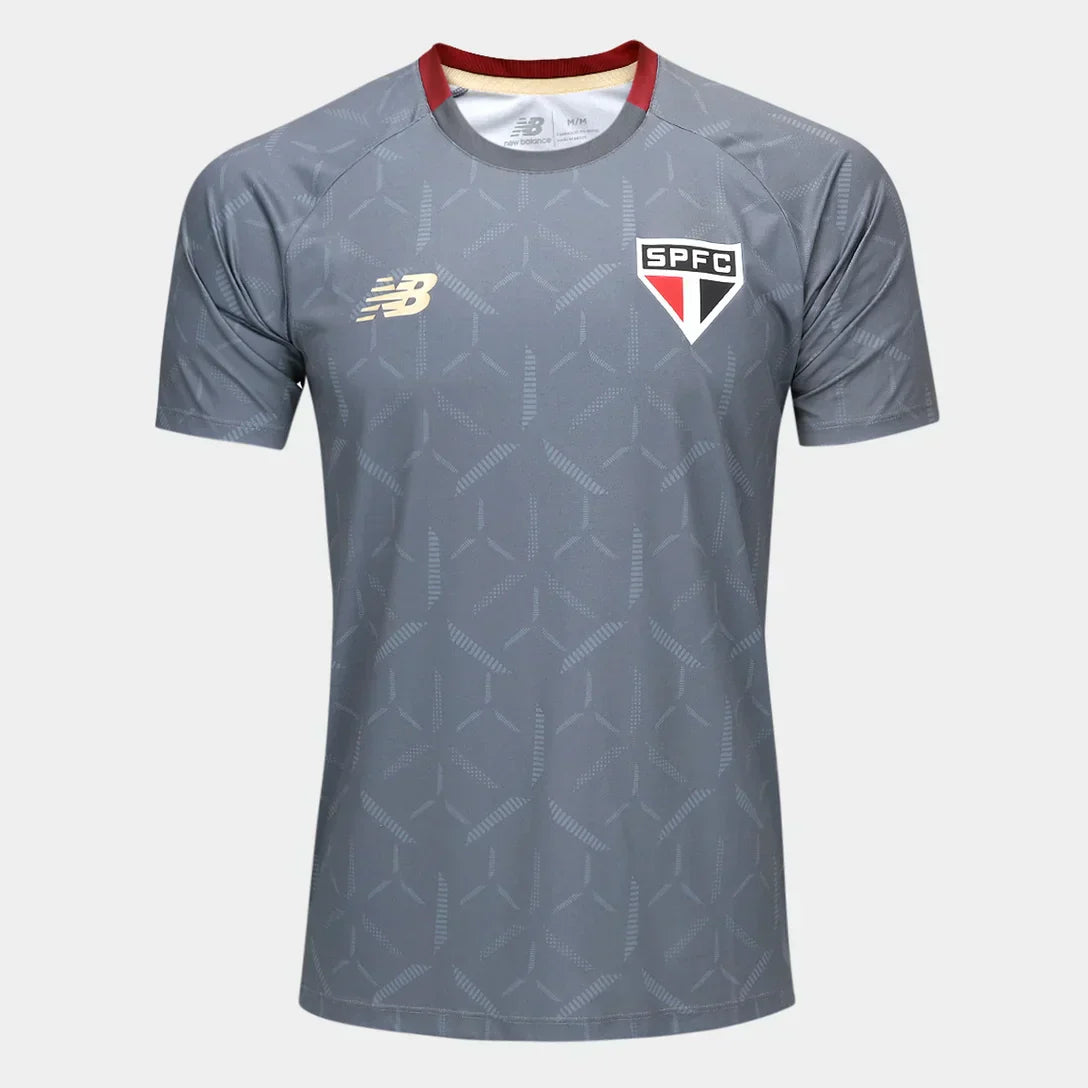 Camisola São Paulo 25/26 Treino New Balance Masculina - Cinza