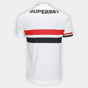 Camisola São Paulo 25/26 Home New Balance Masculina - Branco+Vermelho