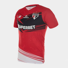 Camisola São Paulo 25/26 s/n° Goleiro New Balance Masculina - Vermelho+Preto