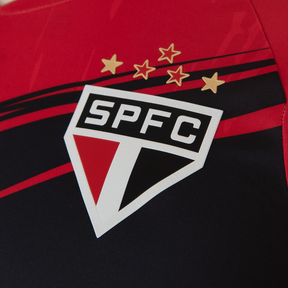 Camisola São Paulo 25/26 s/n° Goleiro New Balance Masculina - Vermelho+Preto