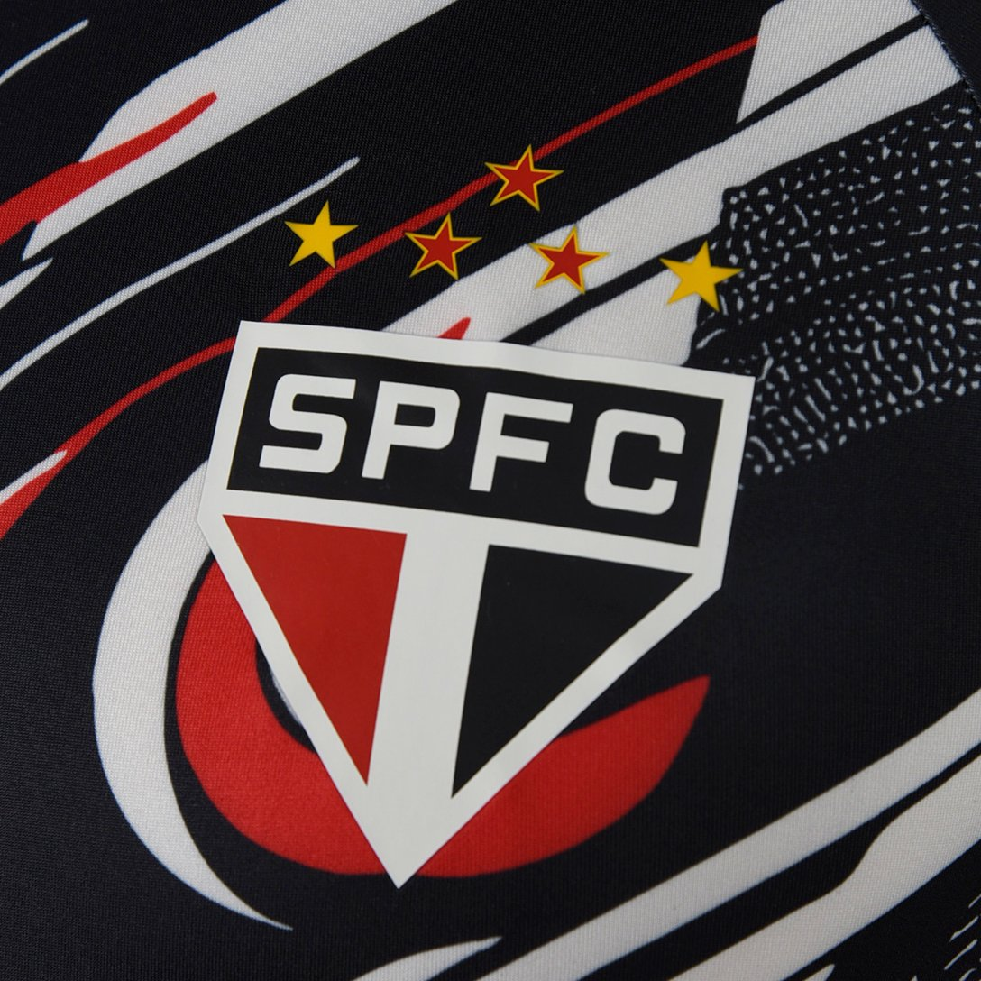 Camisola São Paulo 25/26 s/n° Pré Jogo New Balance Masculina - Preto