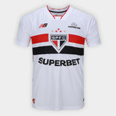 Camisola São Paulo I 26/27 Torcedor New Balance Masculina - Branco+Vermelho