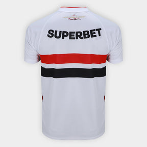 Camisola São Paulo I 26/27 Torcedor New Balance Masculina - Branco+Vermelho