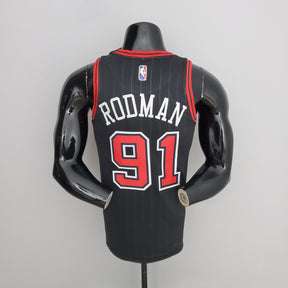 Camisola NBA Chicago Bulls #91 Rodman - Flyers Black