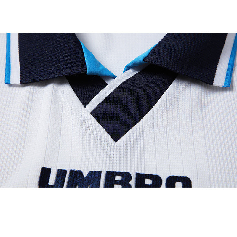 Camisola Seleção da Inglaterra Retrô Home 1996 Torcedor Umbro Masculina - Branco