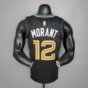 Camisola NBA Memphis Grizzlies #12 Morant - City Edition Black