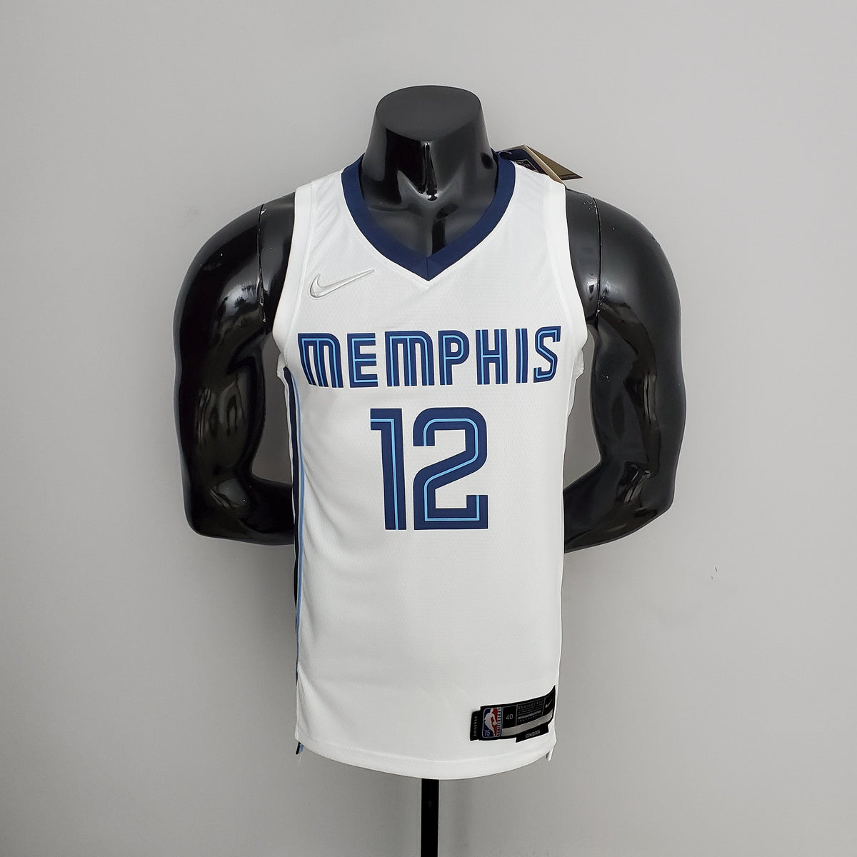 Camisola NBA Memphis Grizzlies #12 Morant - 75° Aniversário White