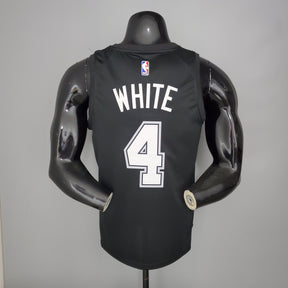 Camisola NBA San Antonio Spurs #4 White - City Edition Black
