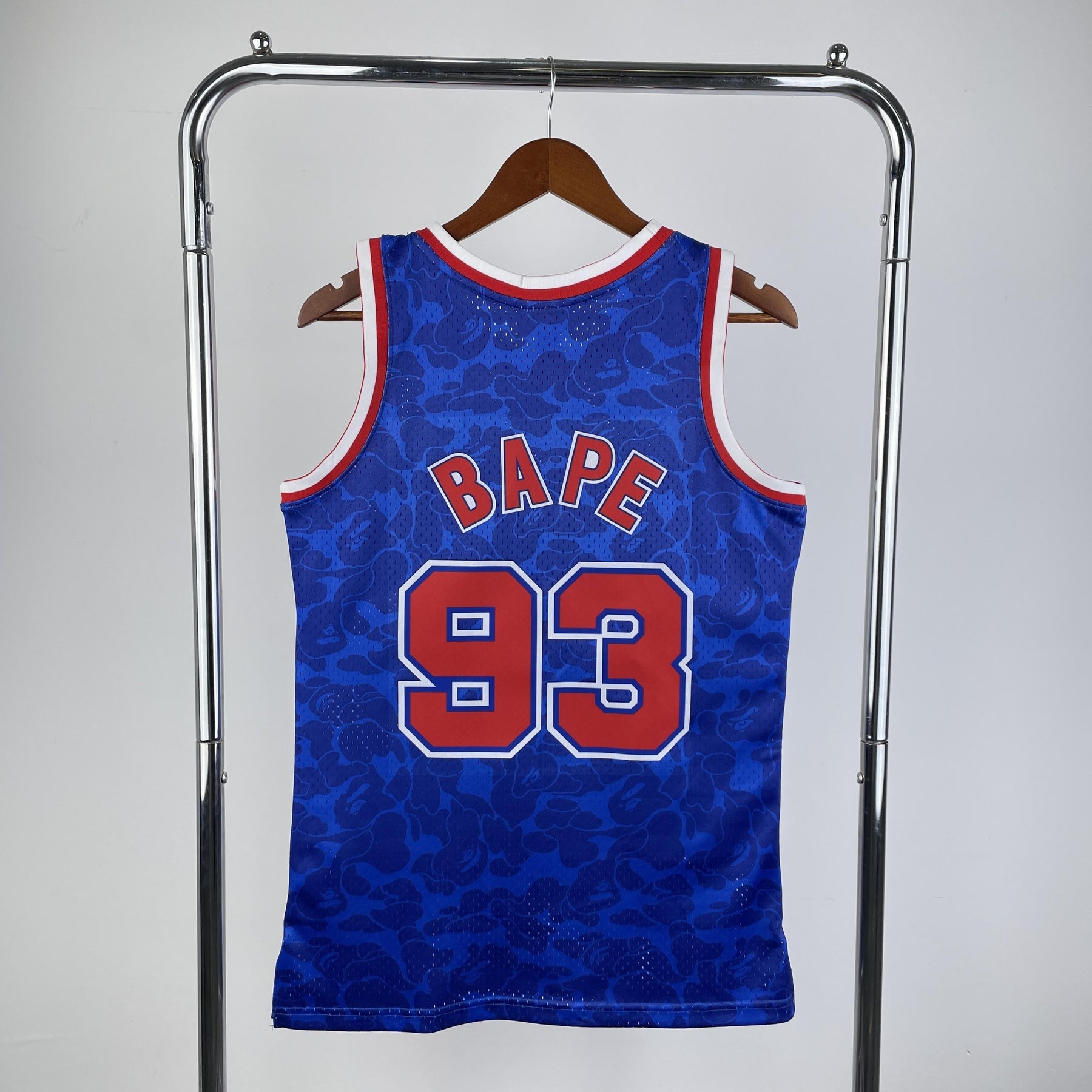Camisola Mitchell & Ness x BAPE - Brooklyn Nets Azul
