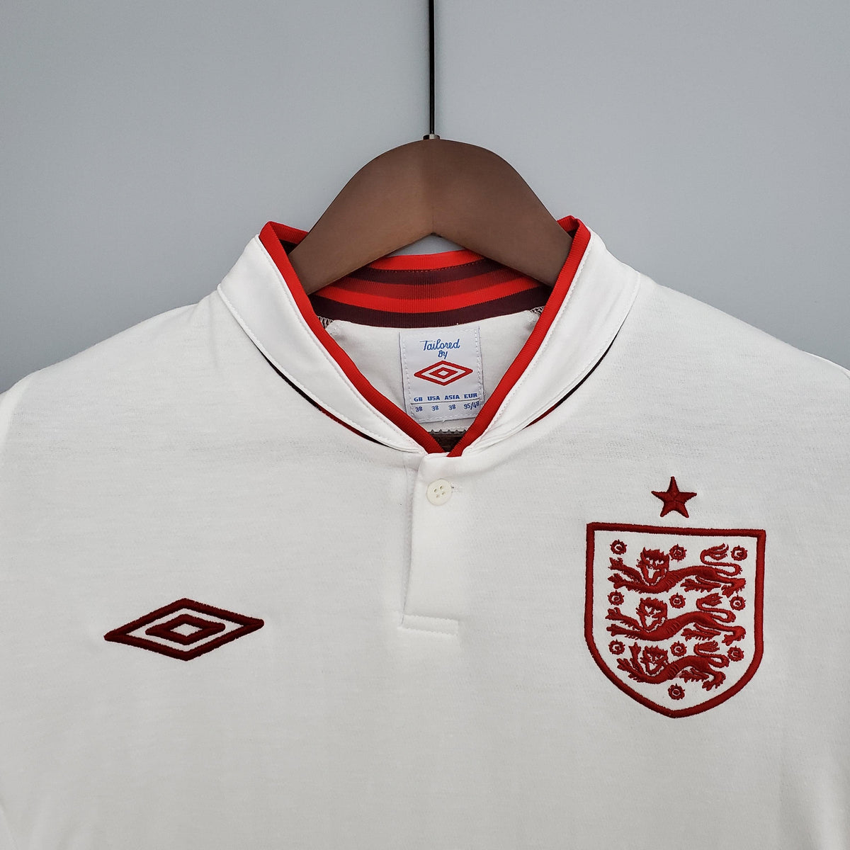 Camisola Retrô Seleção Inglaterra 2012/12 Home