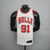 Camisola NBA Chicago Bulls #91 Rodman - 75° Aniversário White