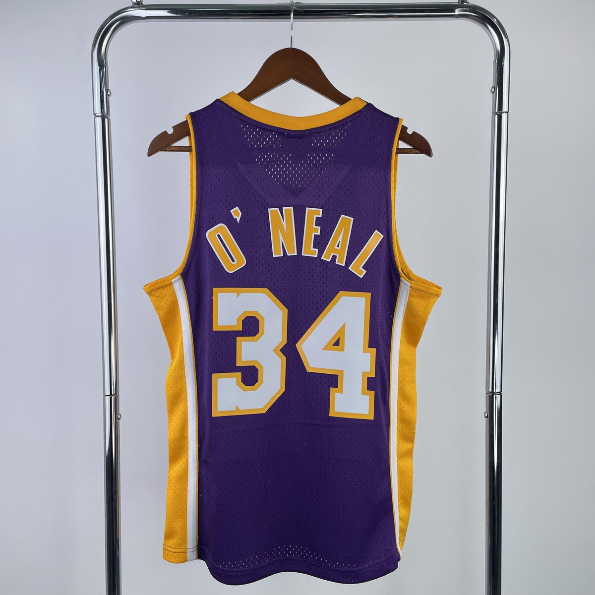 Camisola Mitchell & Ness Lakers Shaquille O'Neal 1999-2000 Roxa