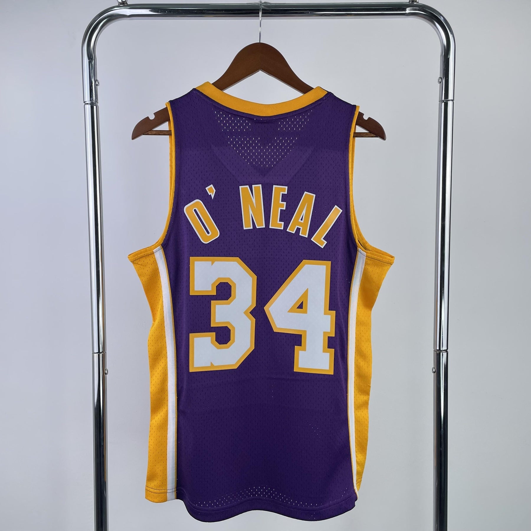 Camisola Mitchell & Ness Lakers Shaquille O'Neal 1999-2000 Roxa