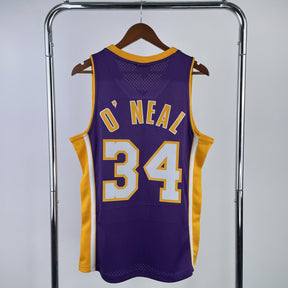 Camisola Mitchell & Ness Lakers Shaquille O'Neal 1999-2000 Roxa