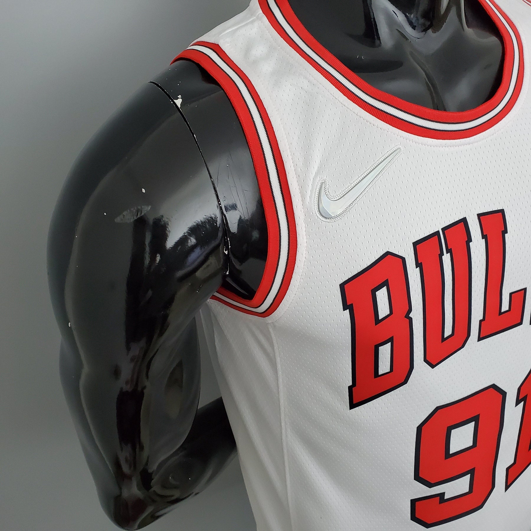 Camisola NBA Chicago Bulls #91 Rodman - 75° Aniversário White