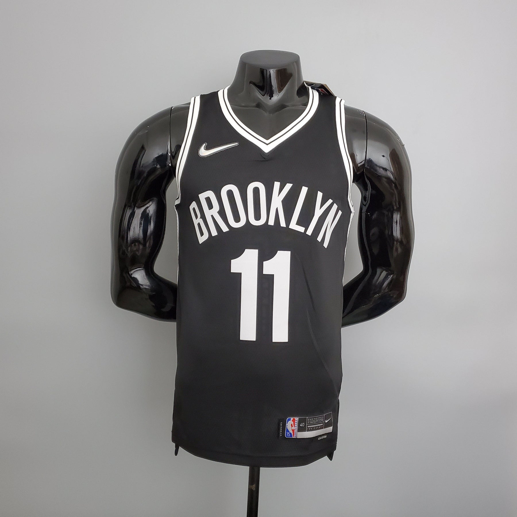 Camisola NBA Brooklyn Nets #11 Irving - 75° Aniversário Black