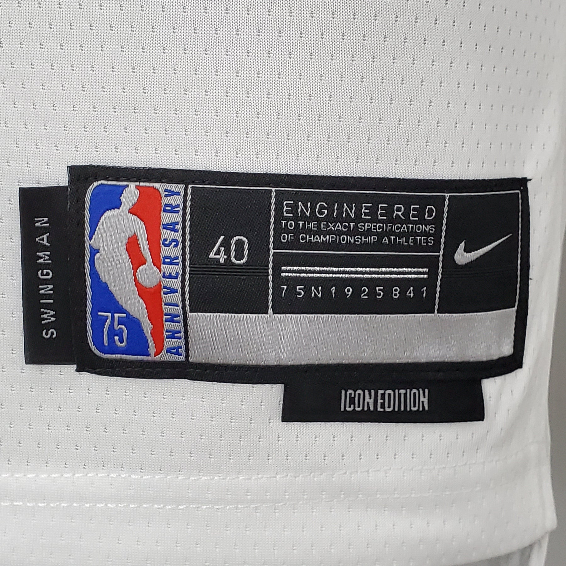 Camisola NBA Memphis Grizzlies #12 Morant - 75° Aniversário White