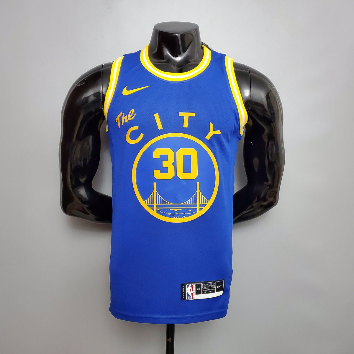 Camisola NBA Golden State Warriors #30 Curry - Train Blue