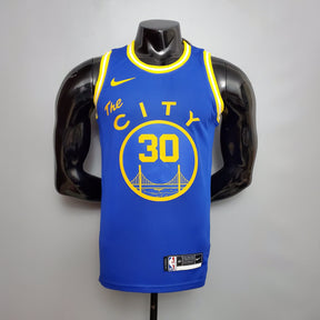Camisola NBA Golden State Warriors #30 Curry - Train Blue