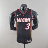 Camisola NBA Miami Heat #3 Wade - 75° Aniversário Black