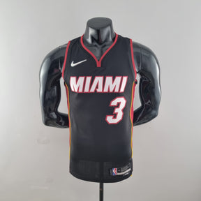 Camisola NBA Miami Heat #3 Wade - 75° Aniversário Black
